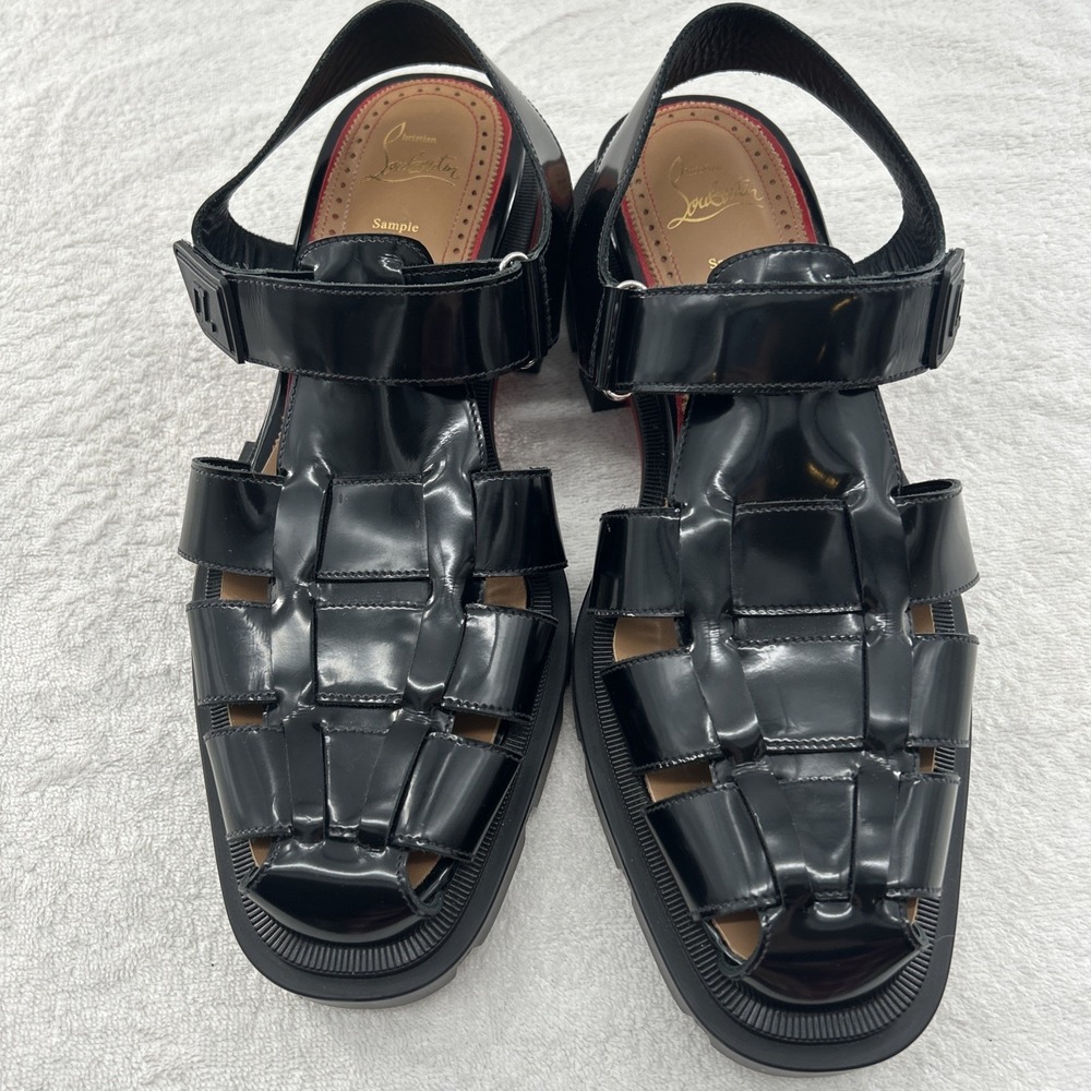 Christian Louboutin RARE Sample Chunky Lug Sole Sandals – Red Bottom Men 10.5-11